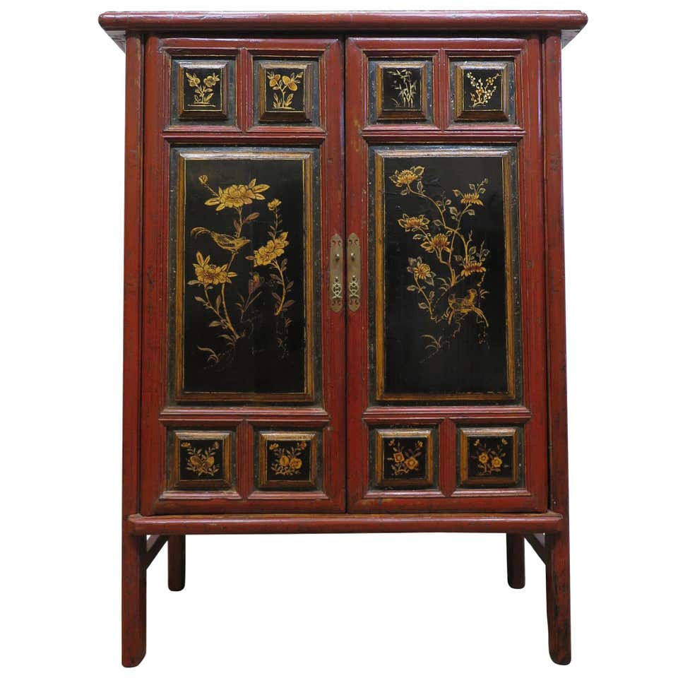 19th Century Tapered Chinese Cabinet