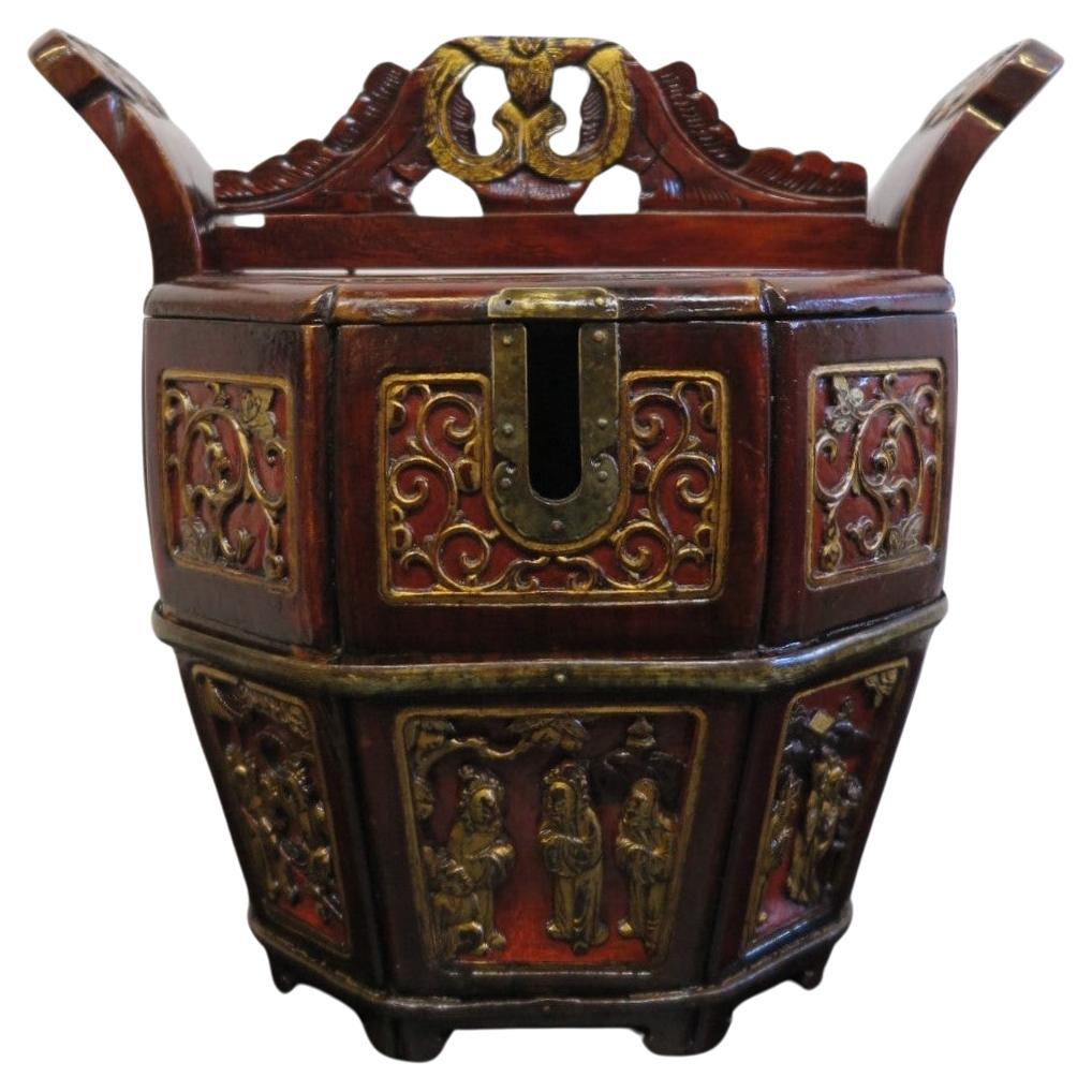 Chinese antique Tea Pot Caddy