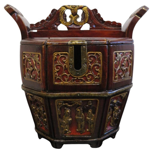Chinese antique Tea Pot Caddy