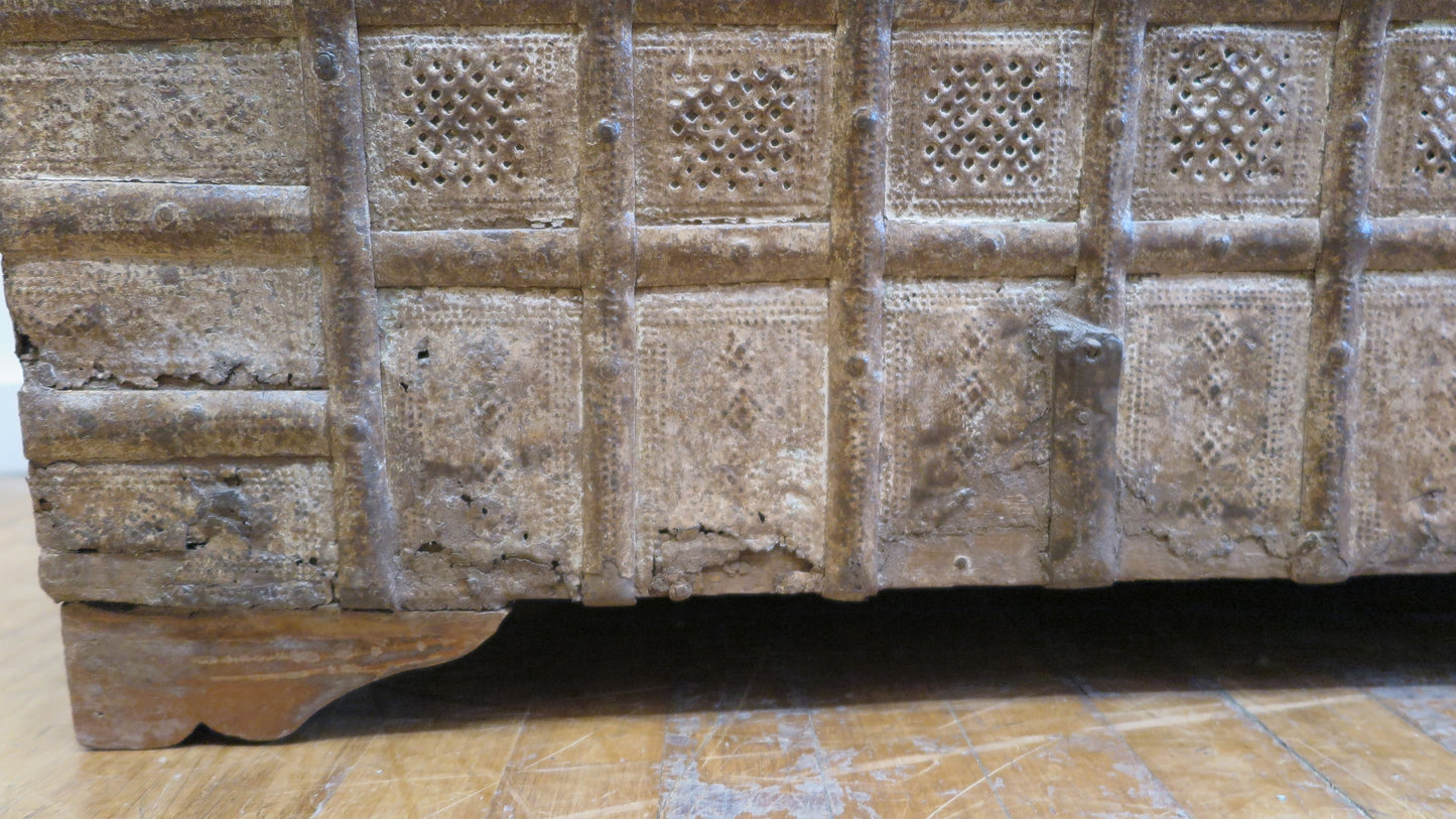 Antique Indian Bench Trunk
