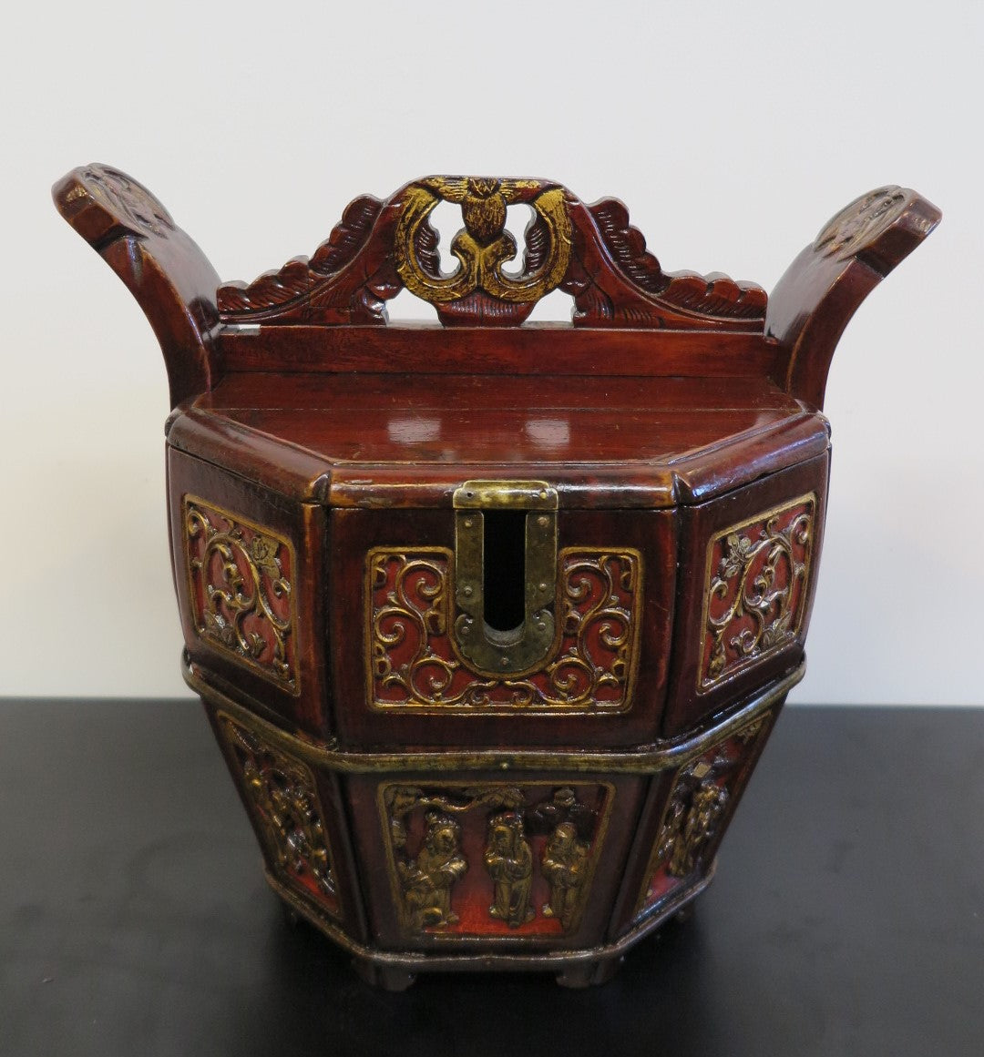 Antique Chinese Tea Pot Caddy