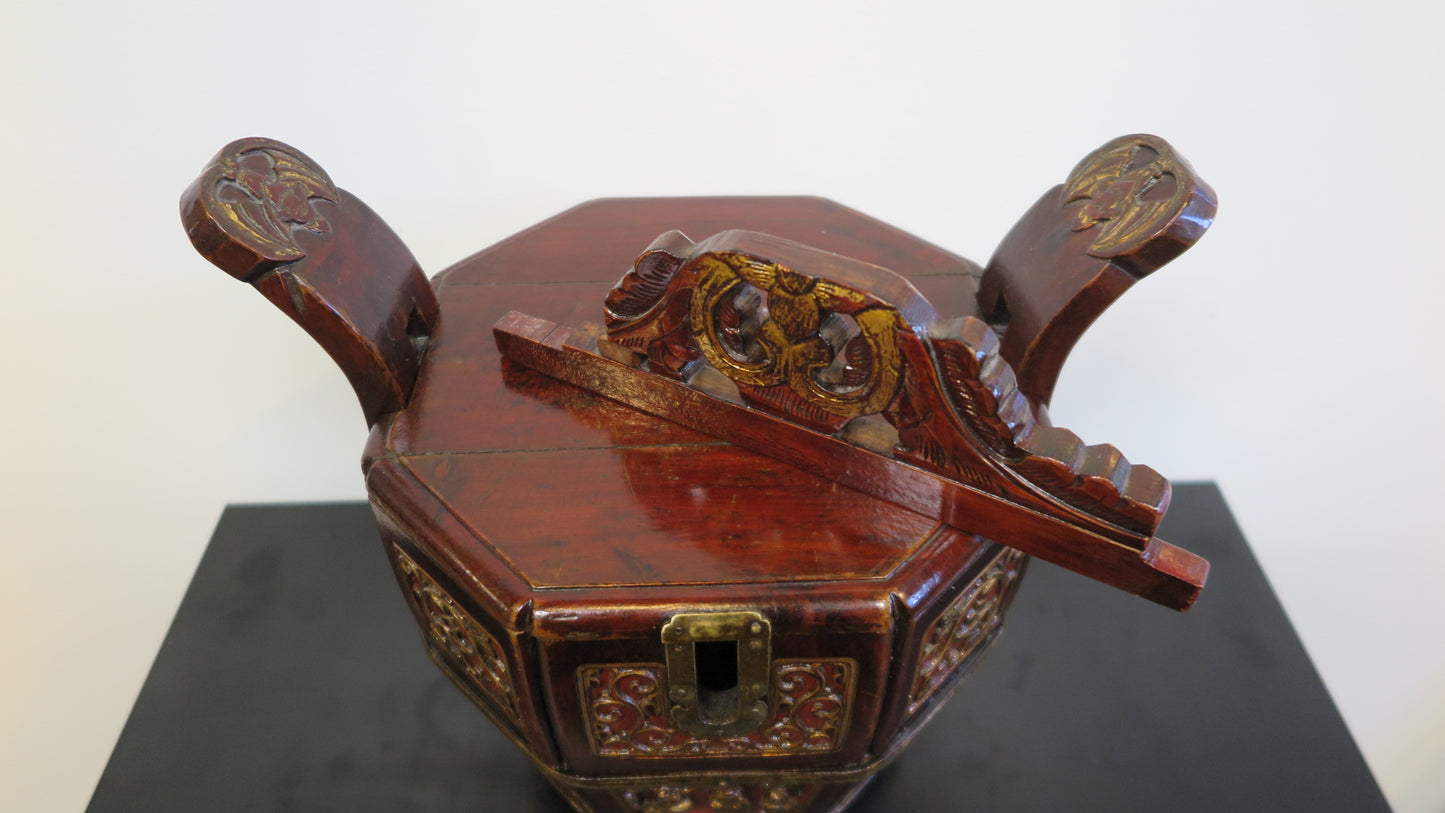 Antique Chinese Tea Pot Caddy