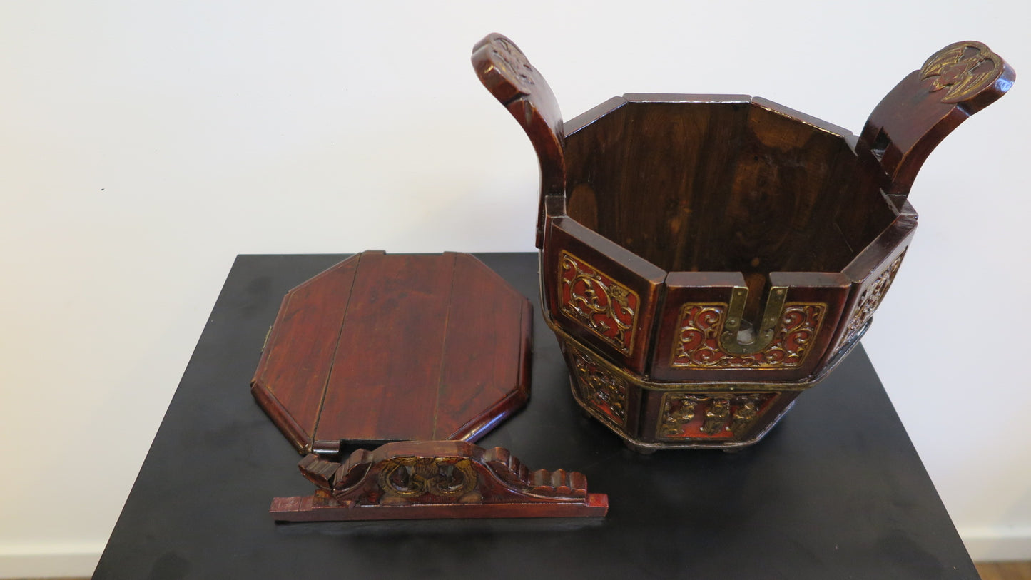 Antique Chinese Tea Pot Caddy