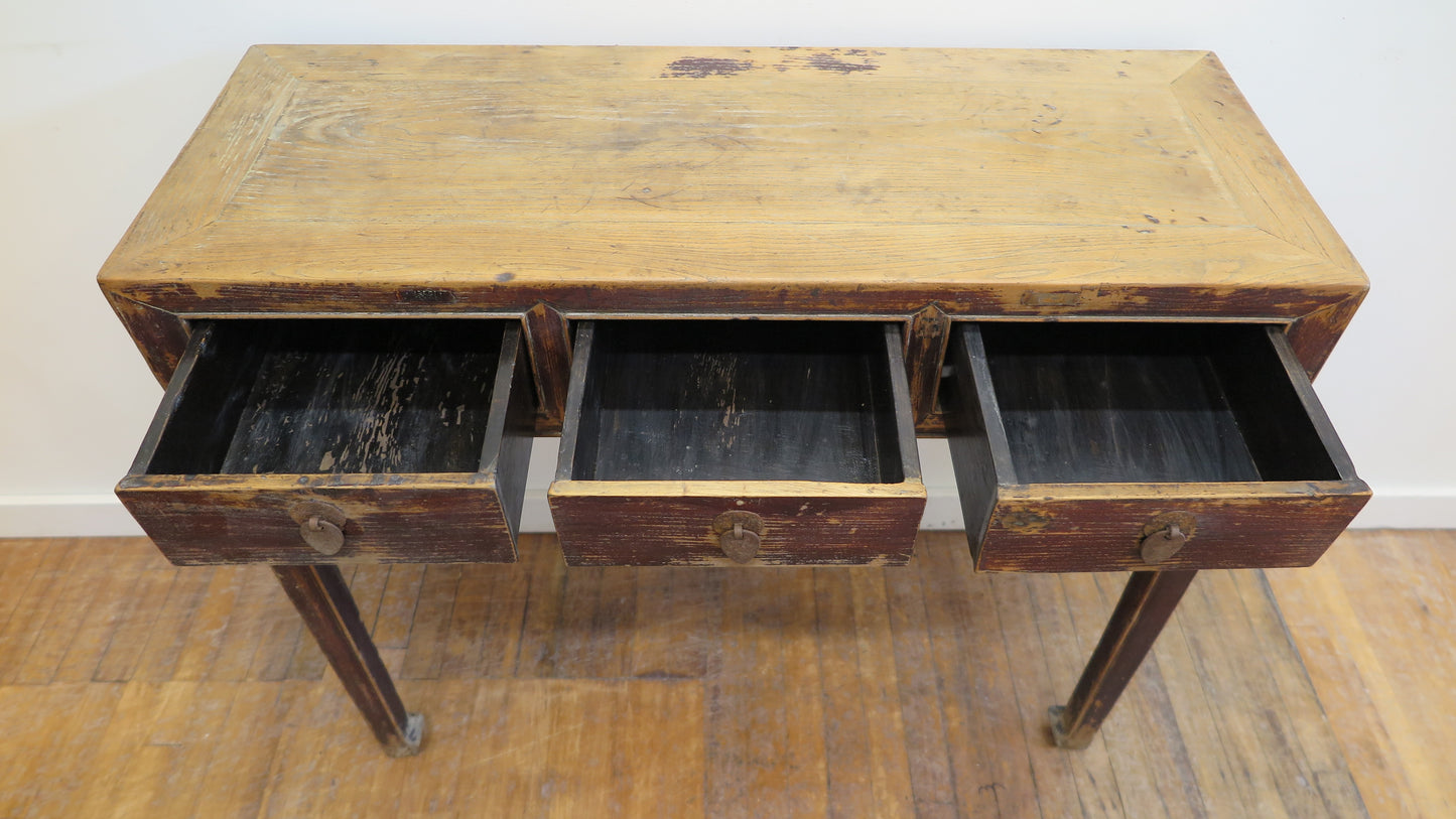 19th Century Rustic Chinese Console Table