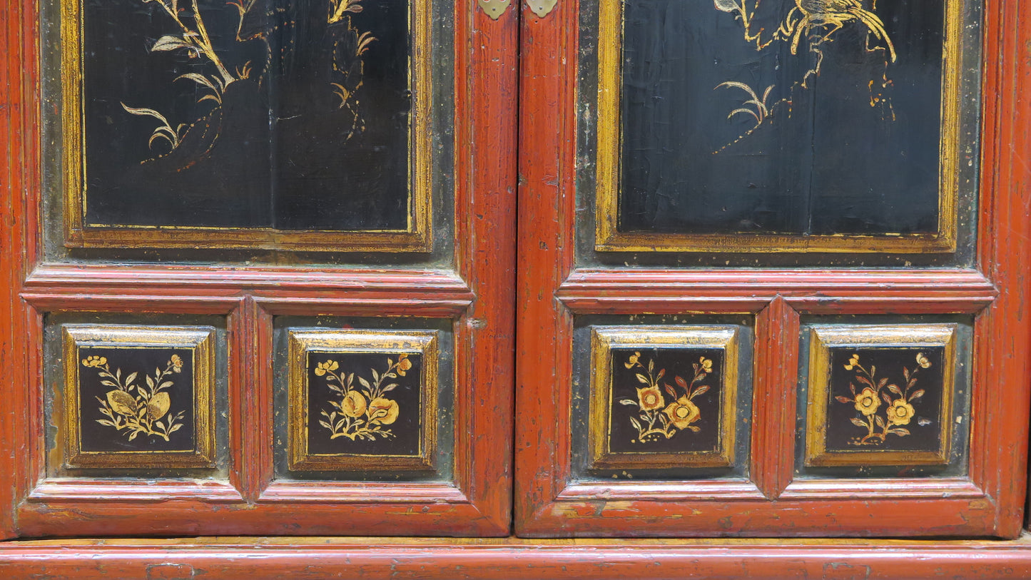 19th Century Tapered Chinese Cabinet