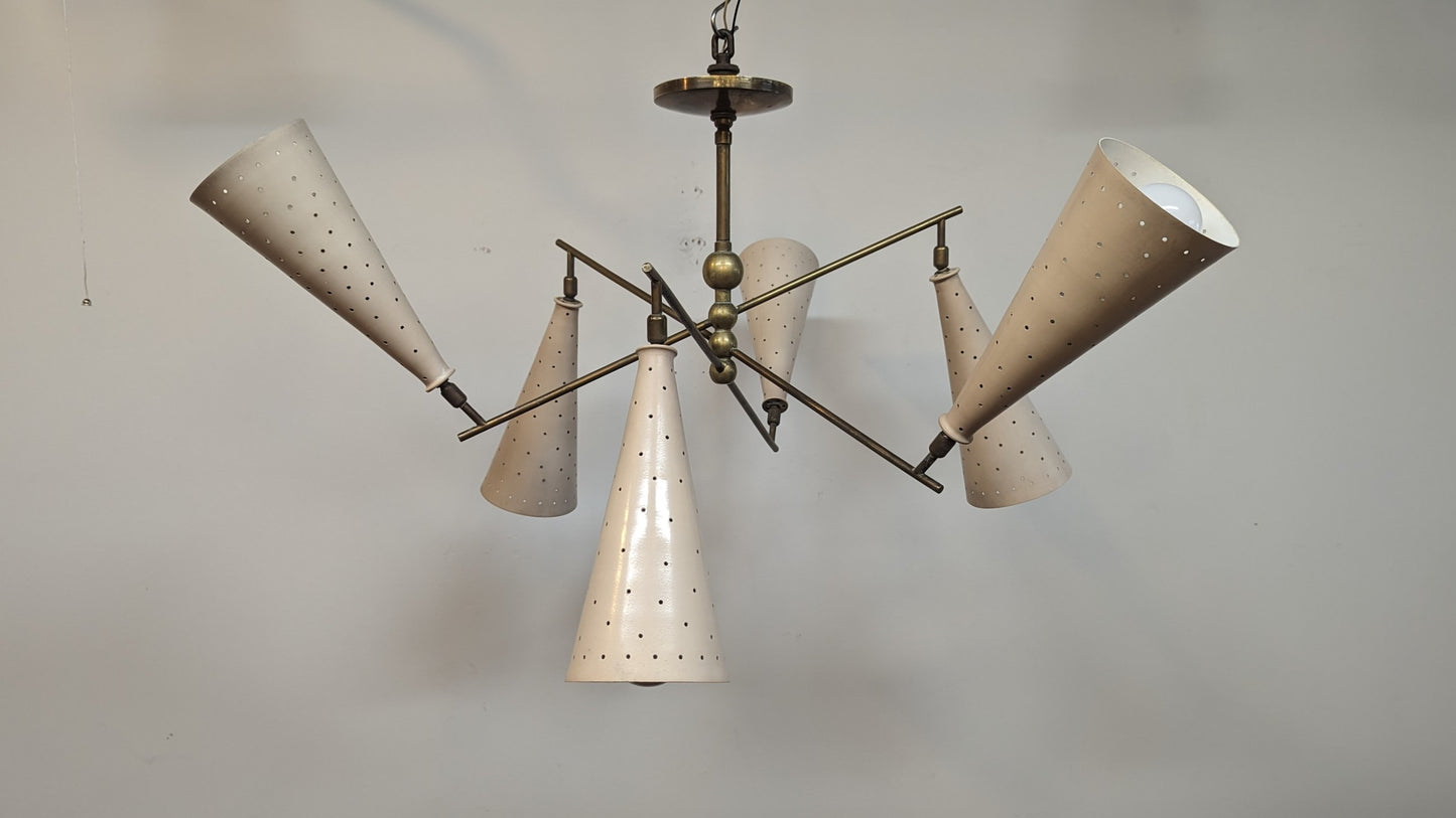 Mid Century Modern Articulating Counter Balance Chandelier