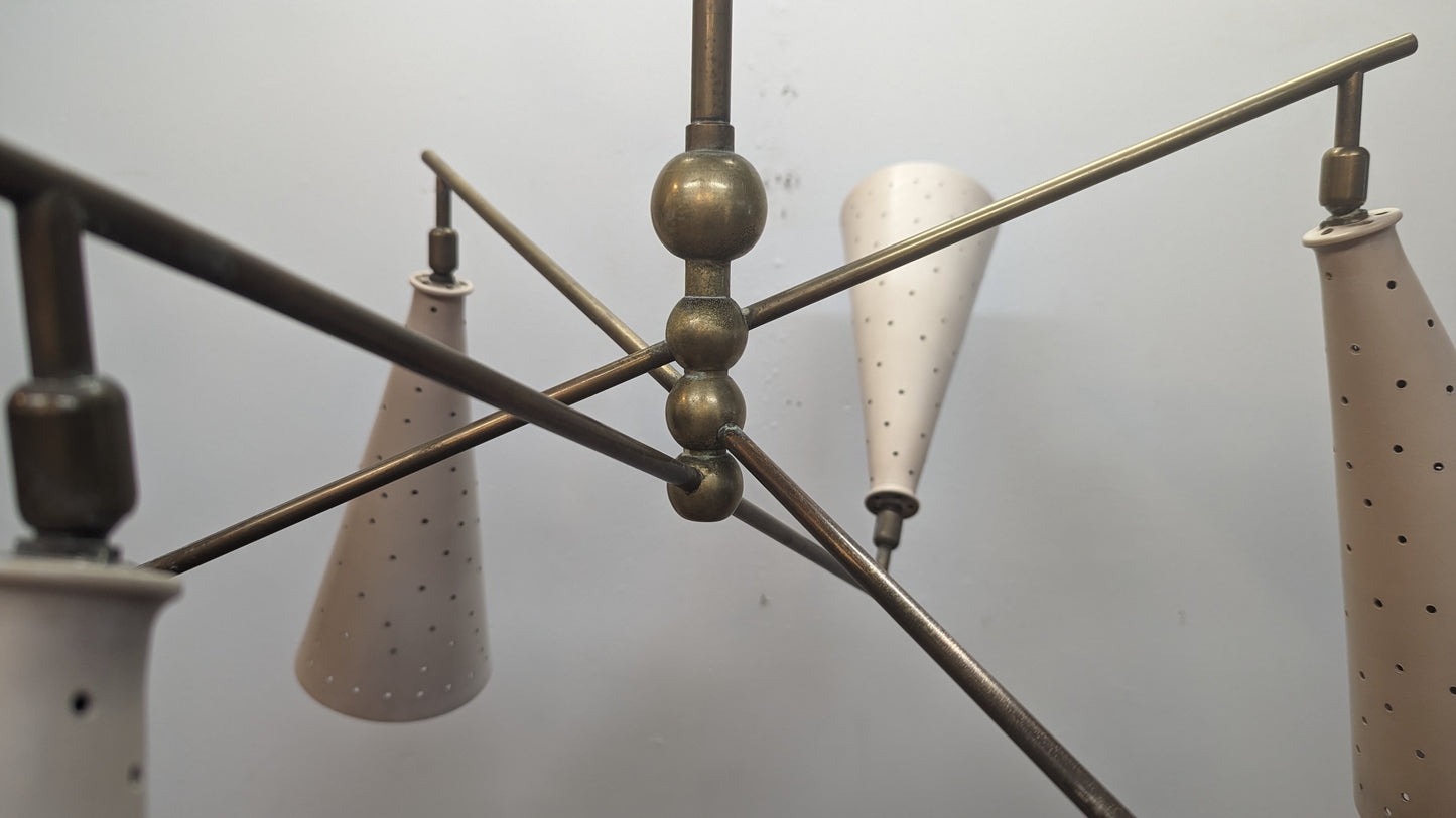 Mid Century Modern Articulating Counter Balance Chandelier