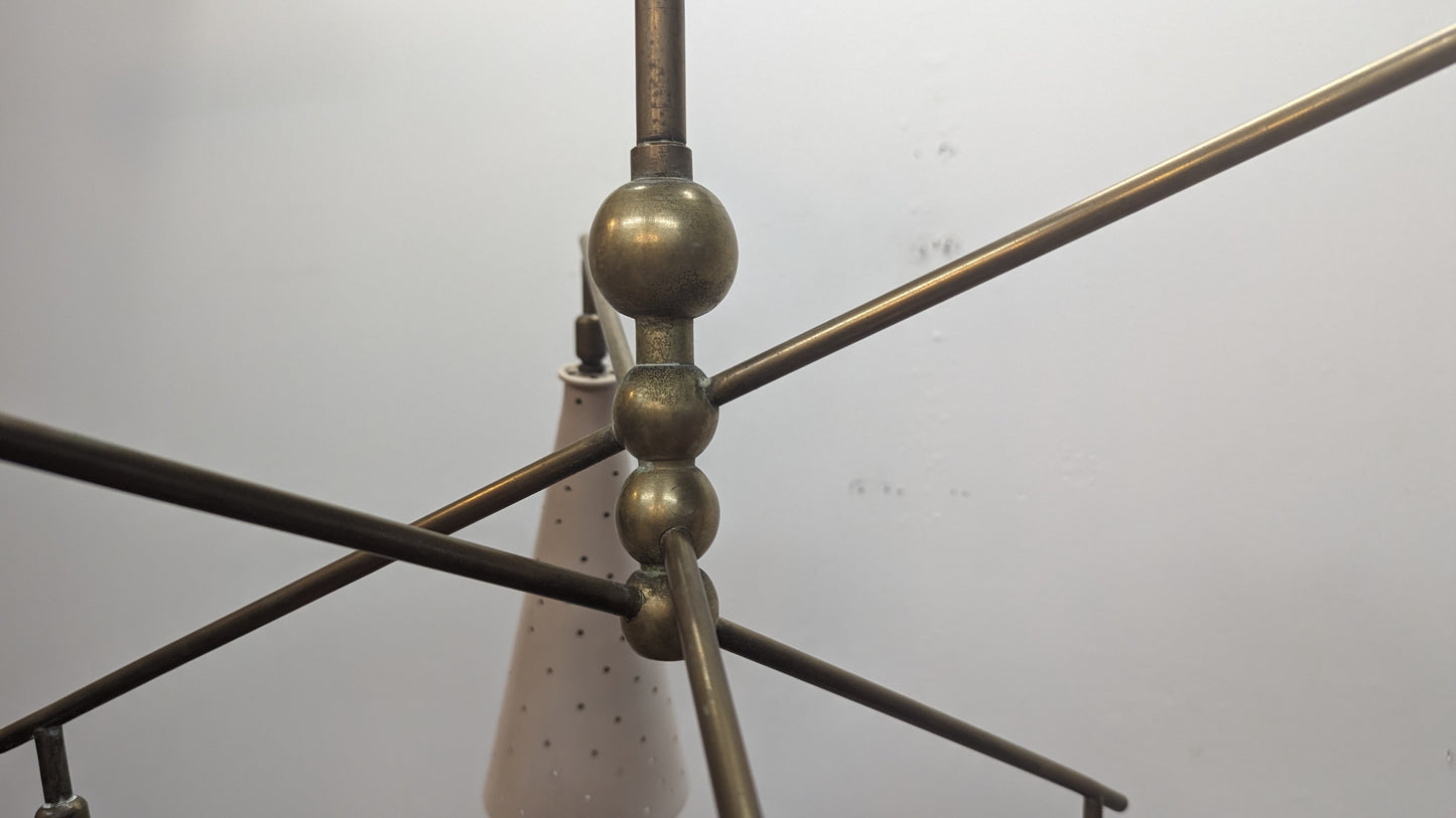 Mid Century Modern Articulating Counter Balance Chandelier