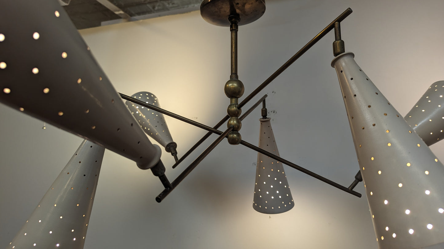 Mid Century Modern Articulating Counter Balance Chandelier