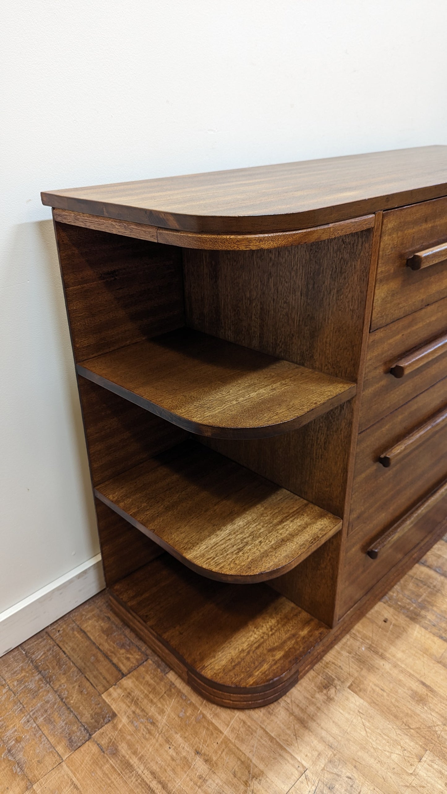 Mid Century Chest of Drawers with Secretary
