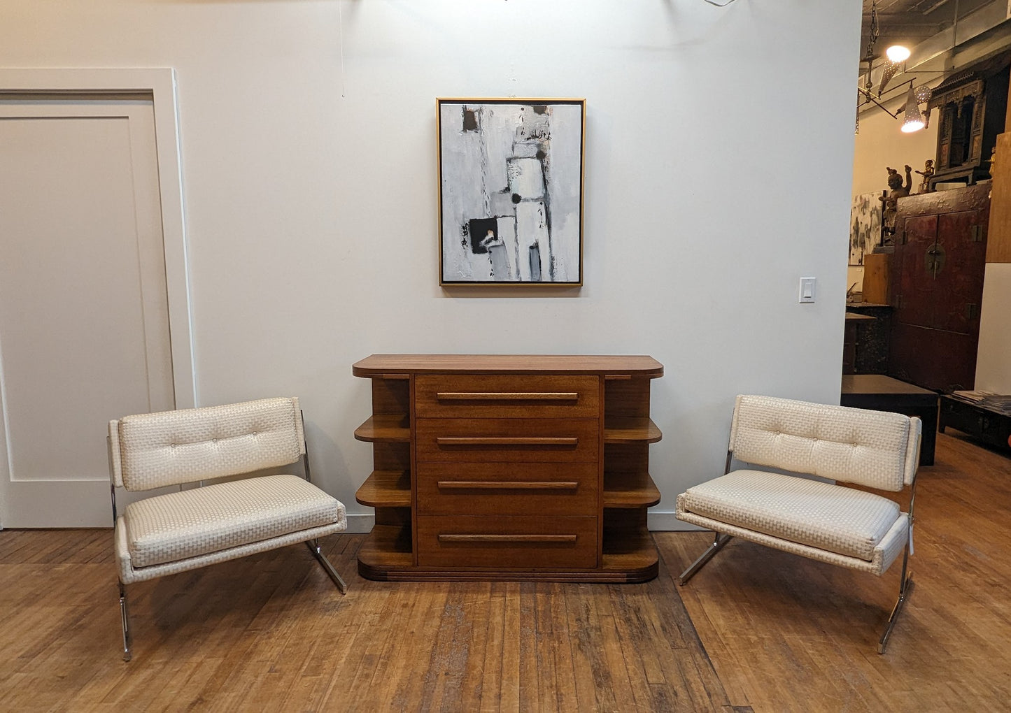 Mid Century Chest of Drawers with Secretary