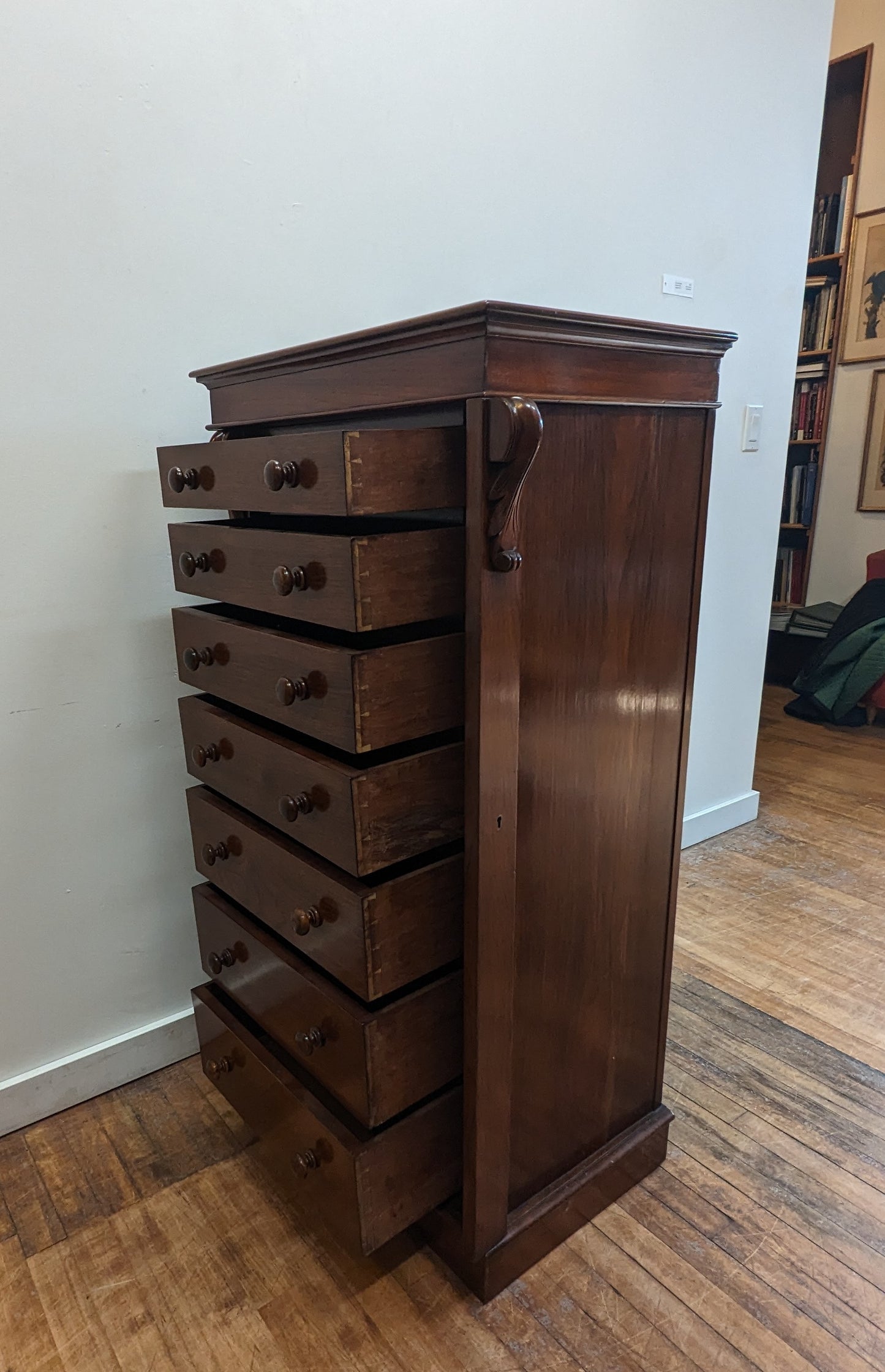 19th Century Wellington Chest of Drawers