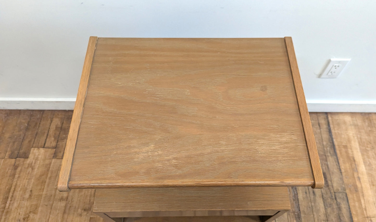 Mid Century Wedge Nightstand Side Table by Sligh