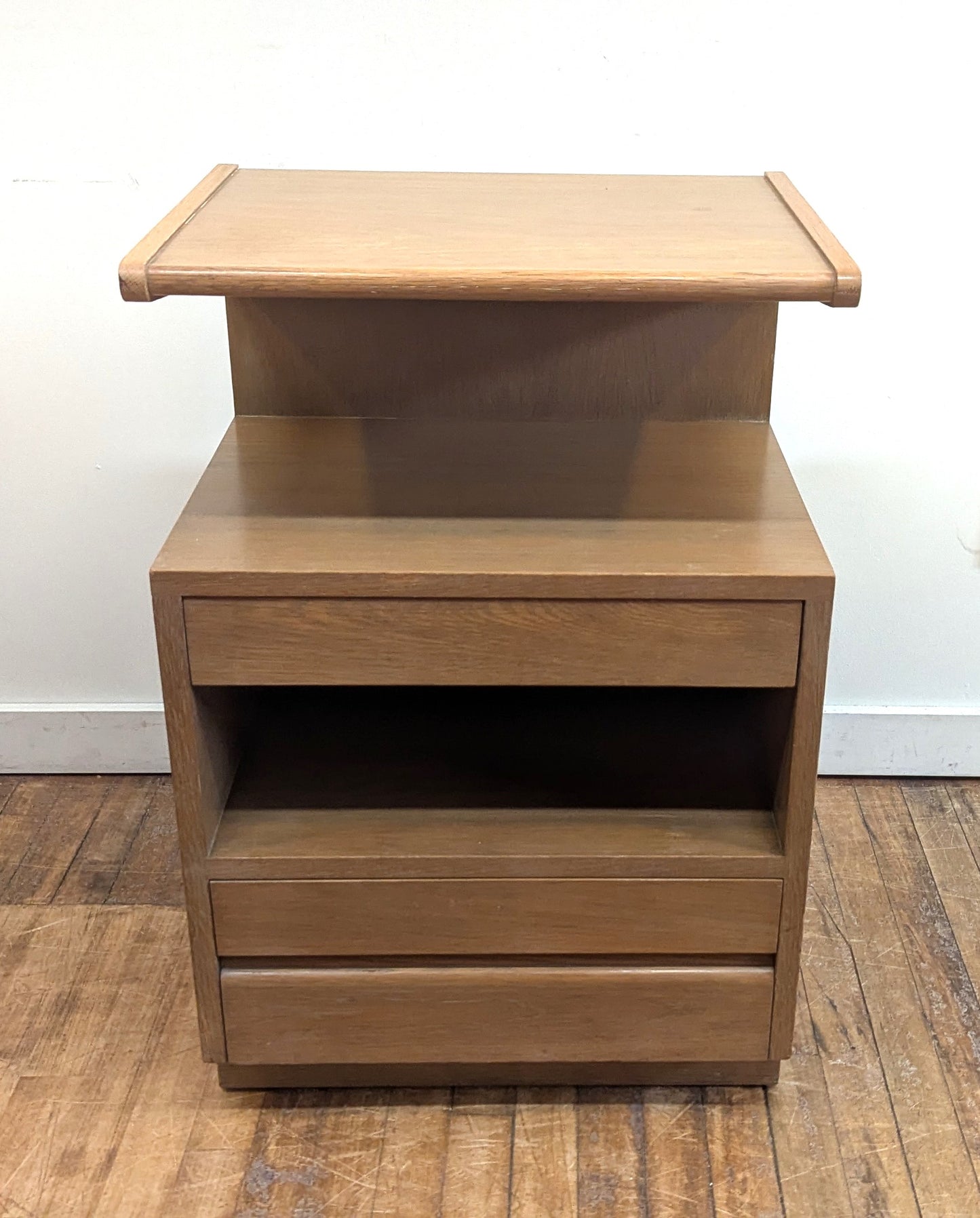 Mid Century Wedge Nightstand Side Table by Sligh