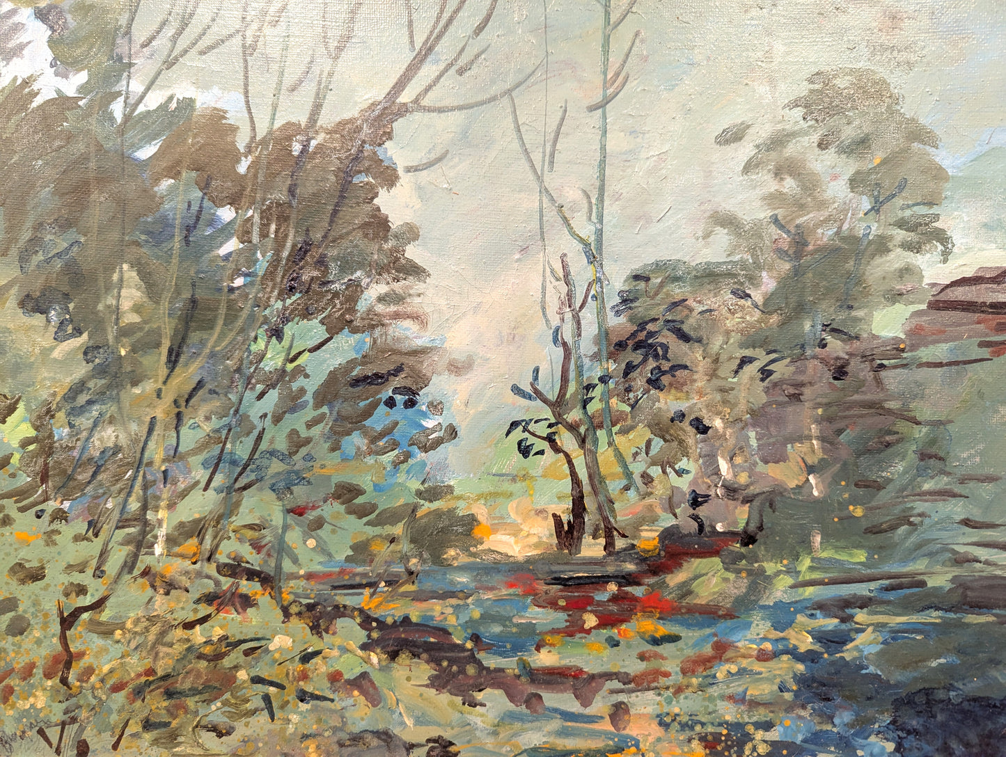 W. Carl Burger Painting "Woodlands"