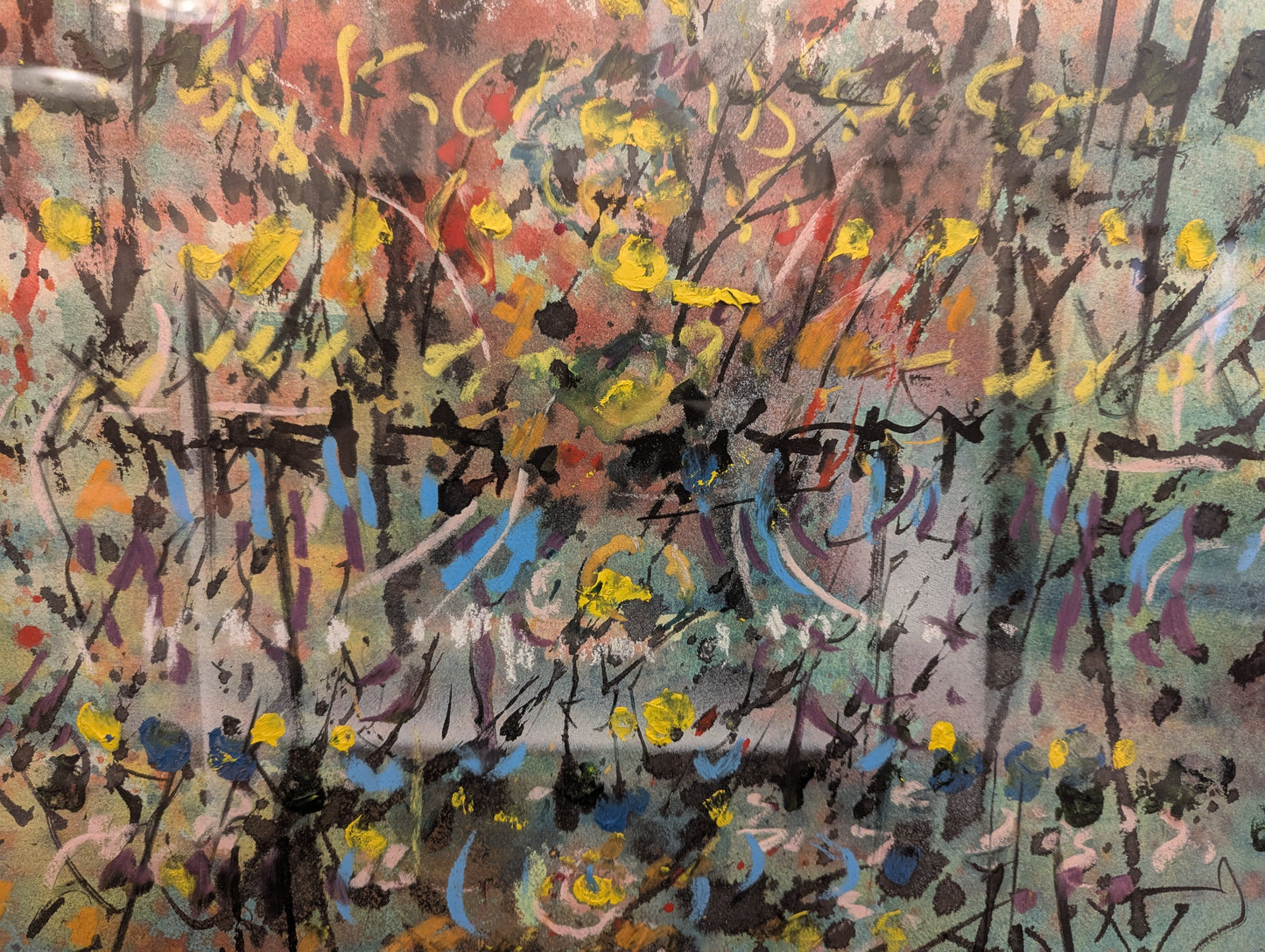 W. Carl Burger Painting "Beginning of floral Life"