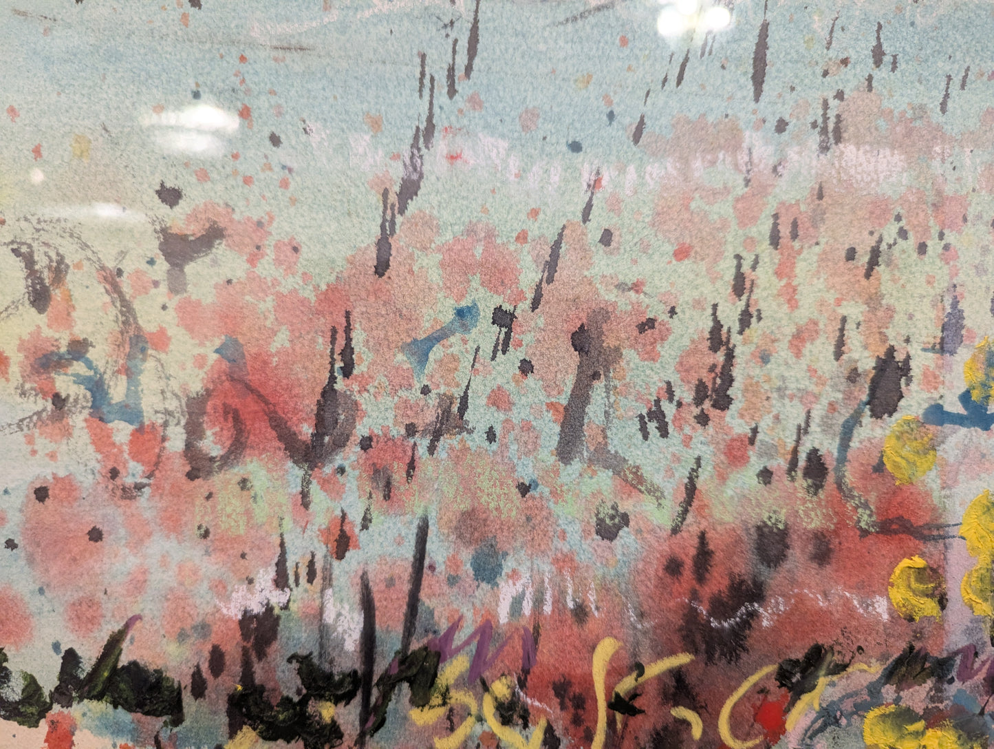 W. Carl Burger Painting "Beginning of floral Life"