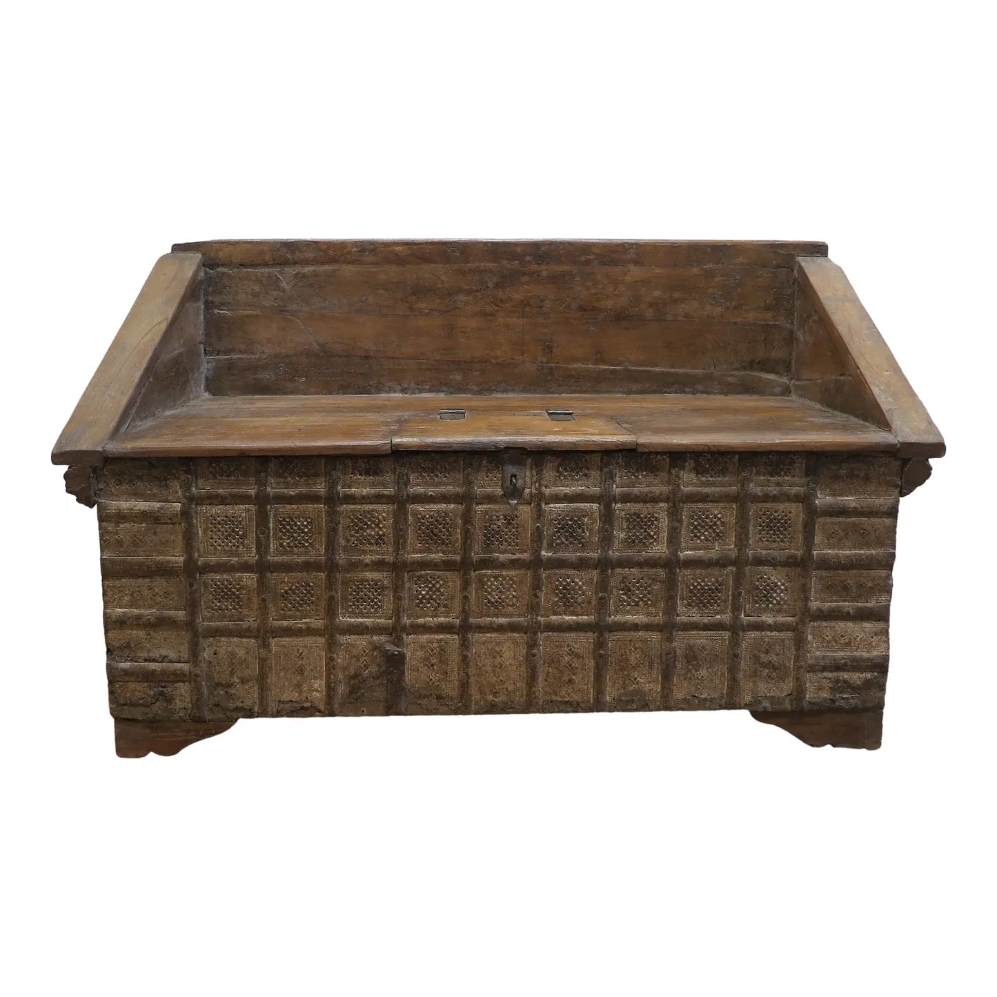 Antique Indian Bench Trunk