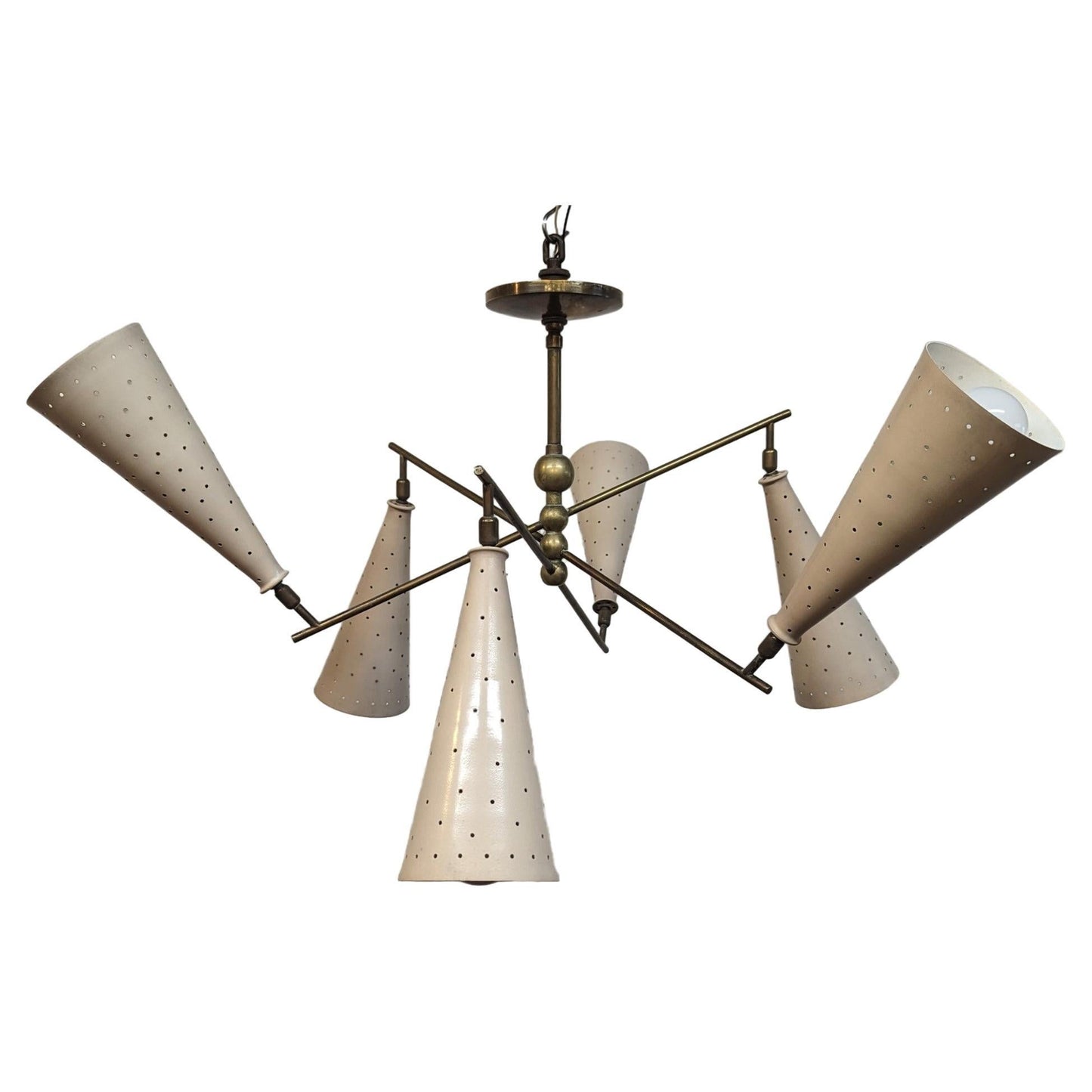 Mid Century Modern Articulating Counter Balance Chandelier