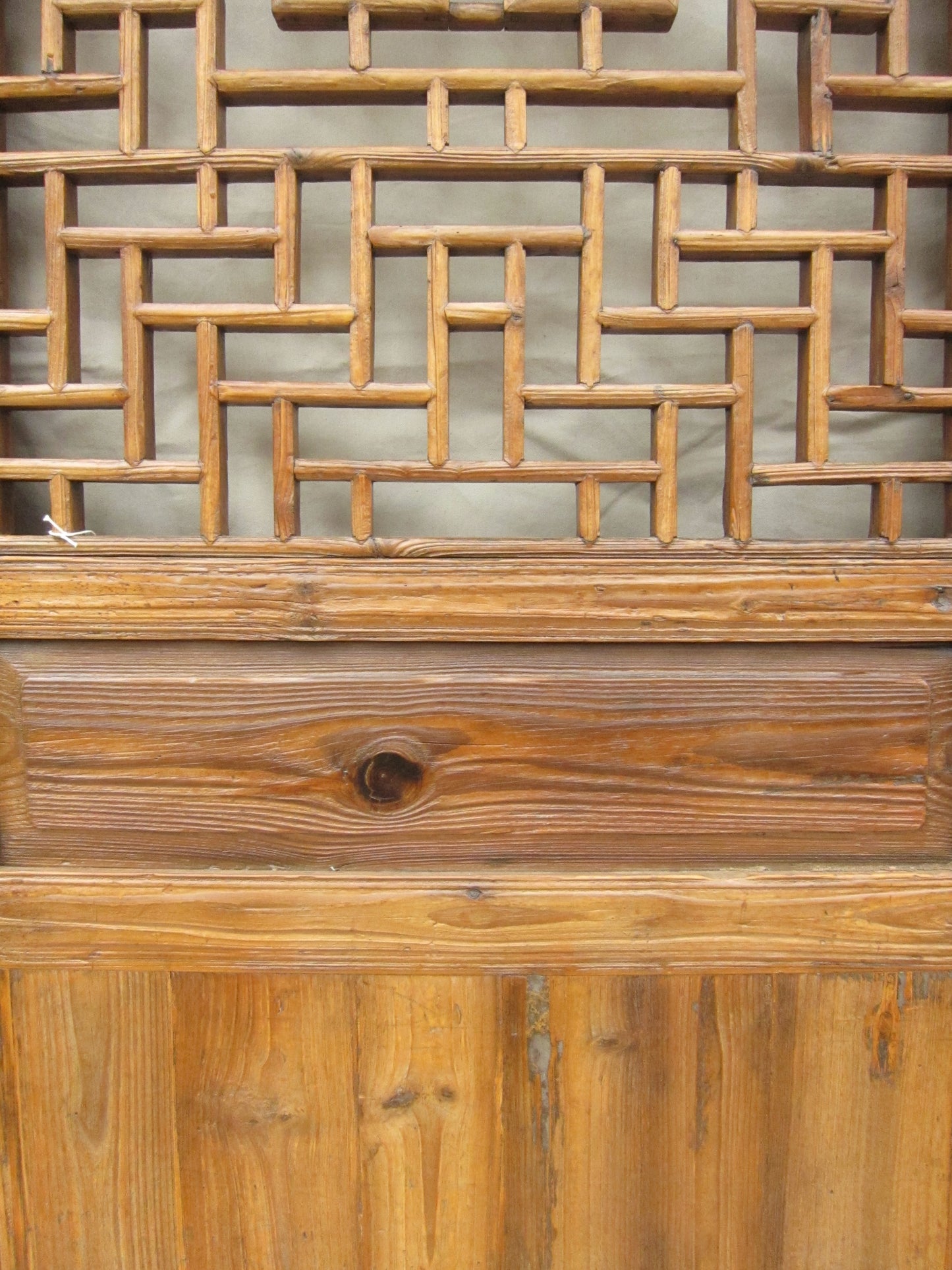19th century Cypress Wood Relief Screen Doors (Double Happiness) Set of Six