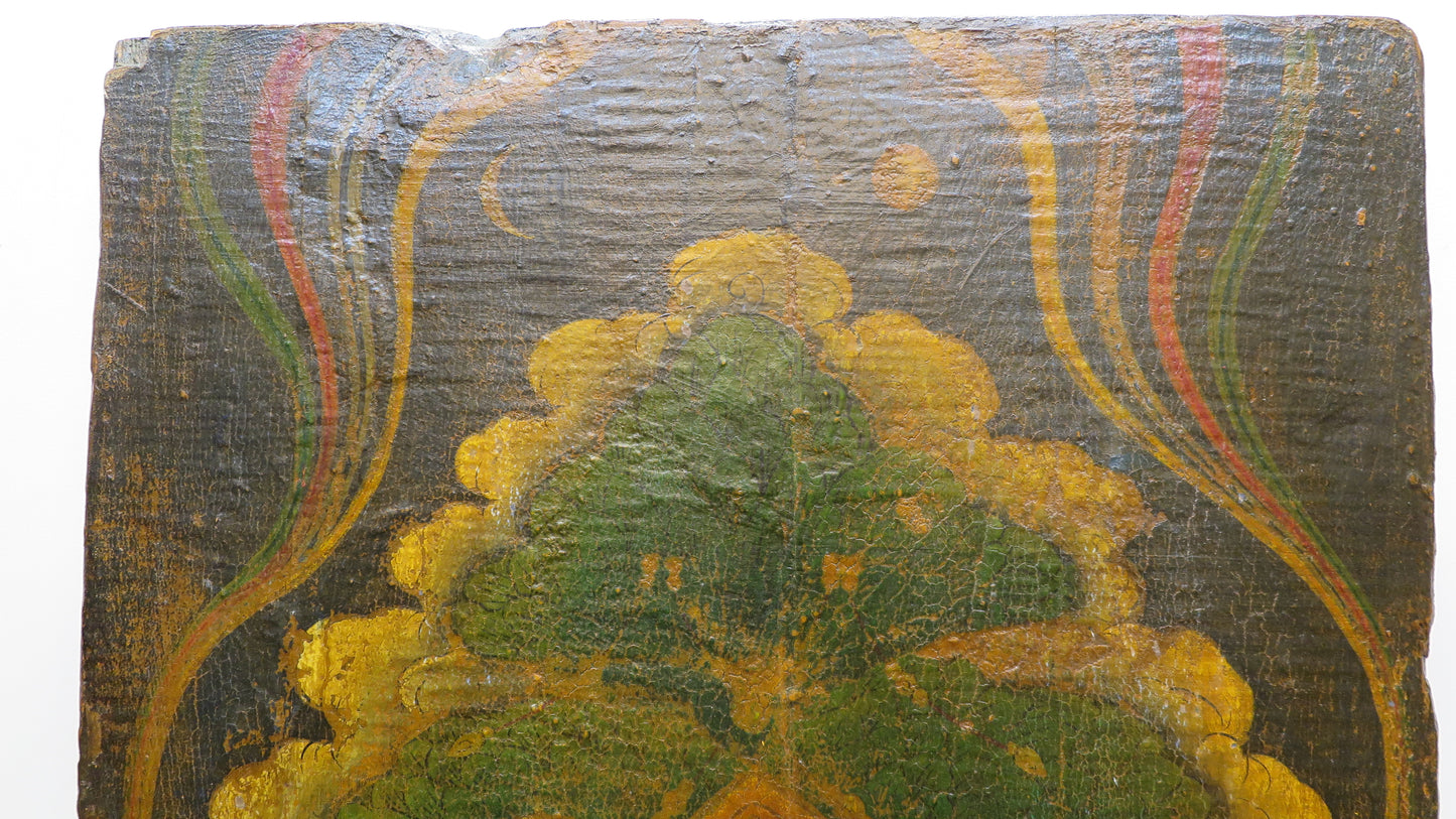 Antique Tibetan Painted Tibetan Door
