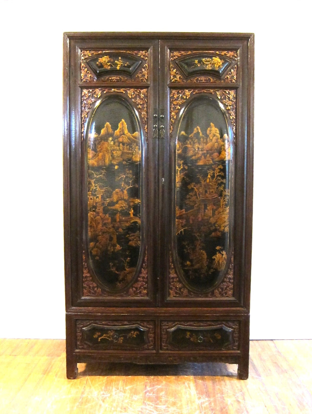 19th Century Qing Dynasty Wedding Cabinet