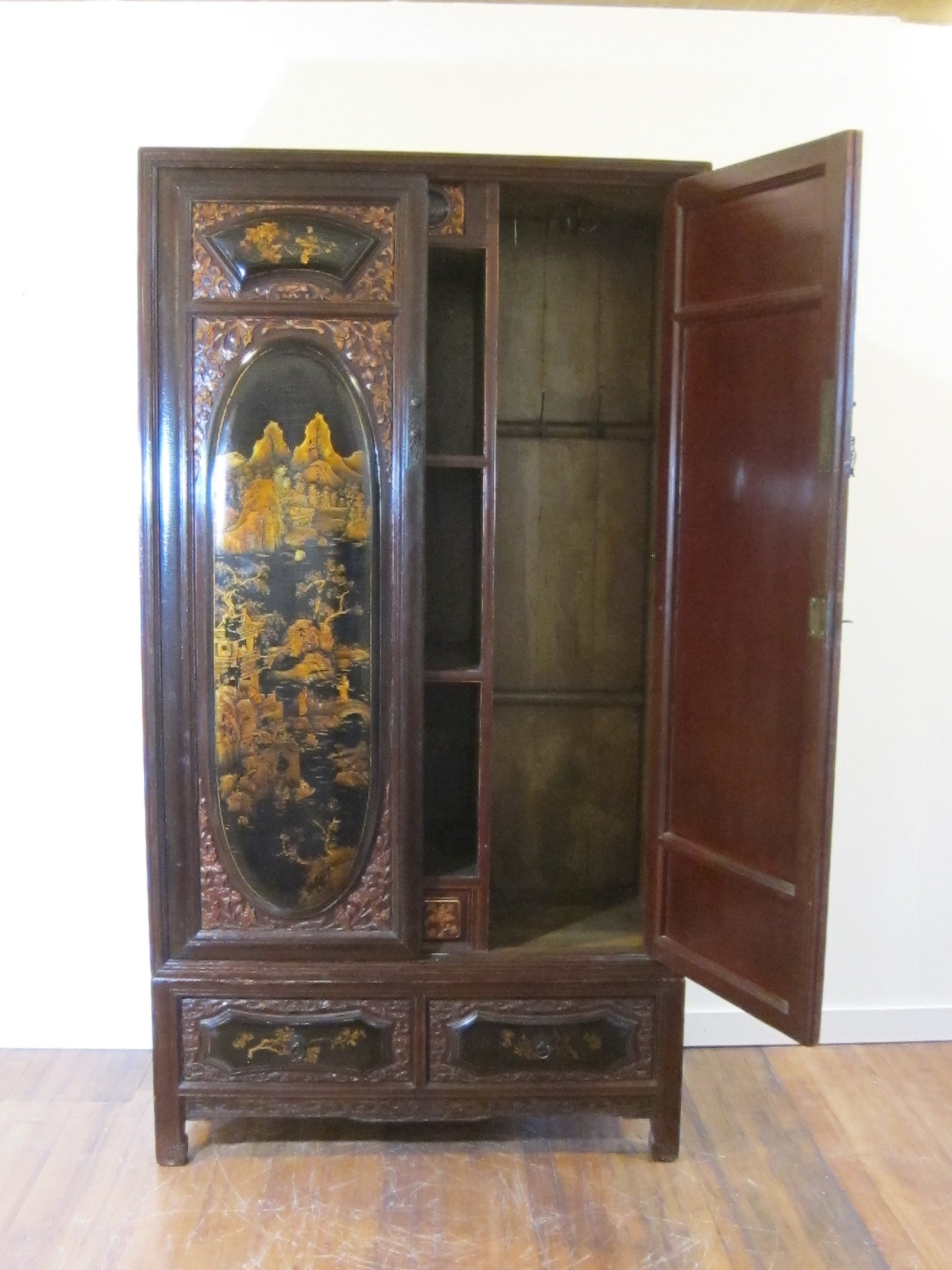 19th Century Qing Dynasty Wedding Cabinet