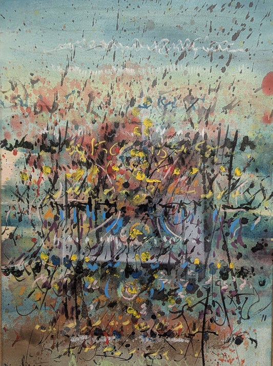 W. Carl Burger Painting "Beginning of floral Life"