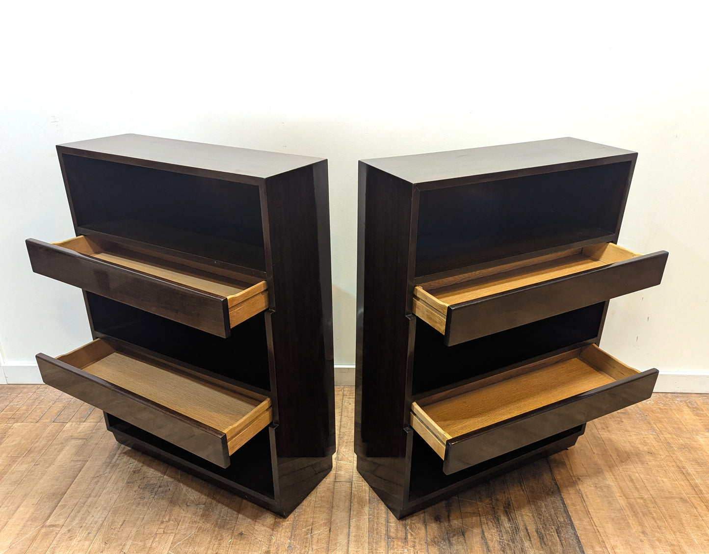 Pair Dunbar Stepped Bookcases Edward Wormely