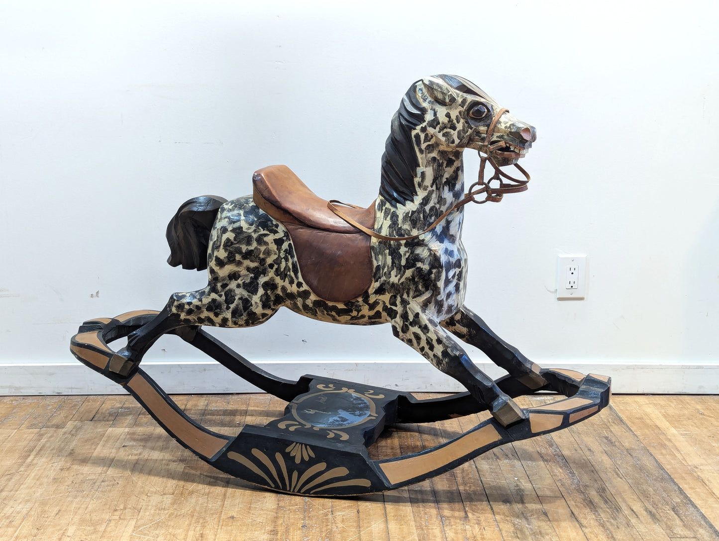 American Folk Art Rocking Horse