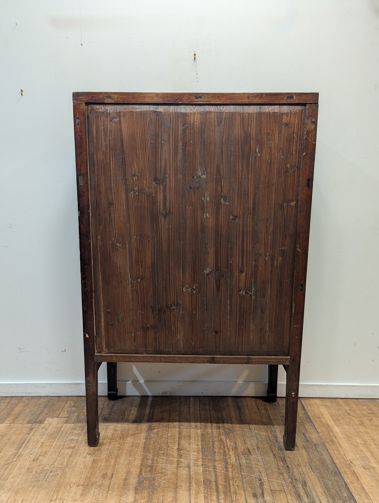 19th Century Fujian Province Cabinet – Cypress Wood carved Scenes