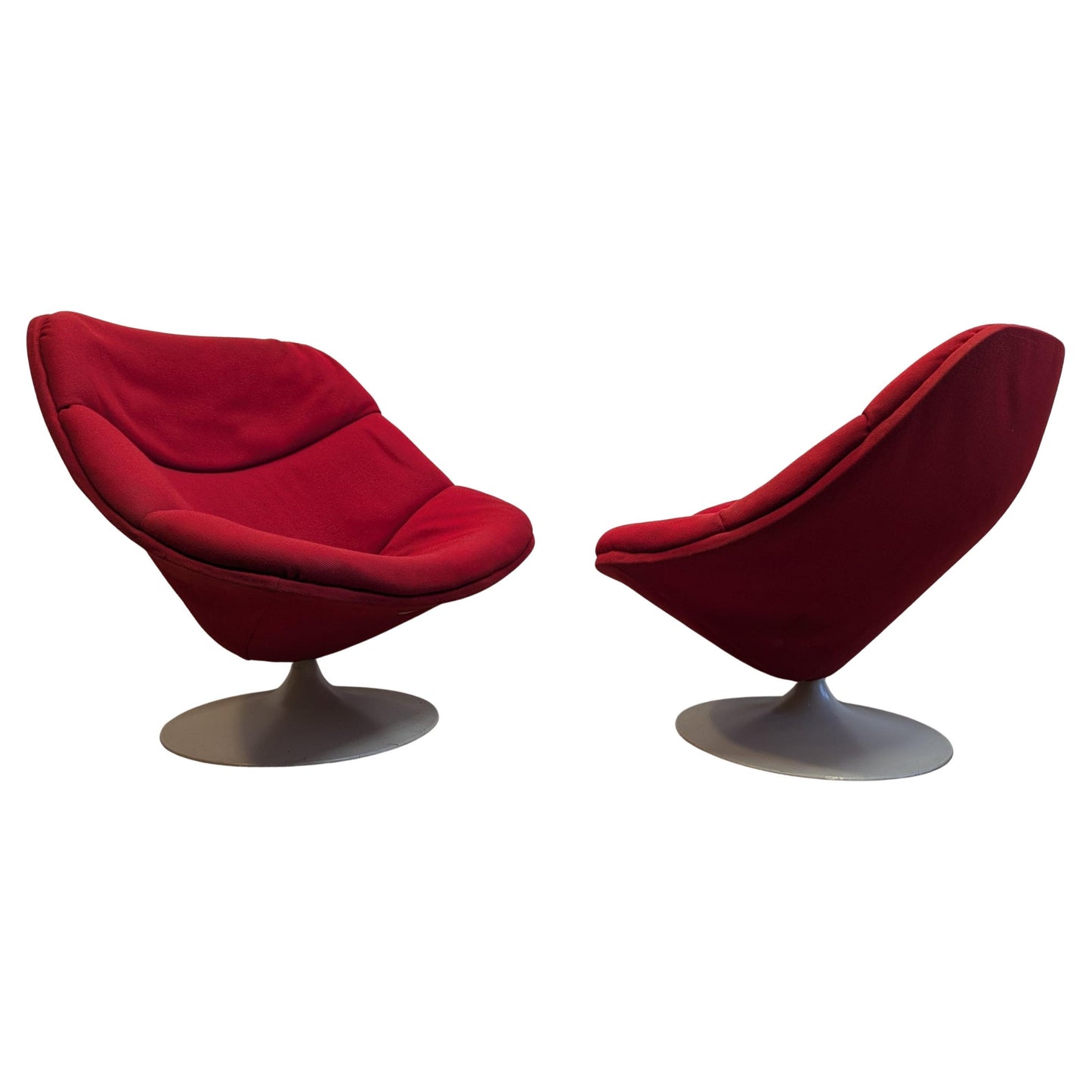 Mid Century Pierre Paulin F557 Swivel Lounge Chairs for Artifort