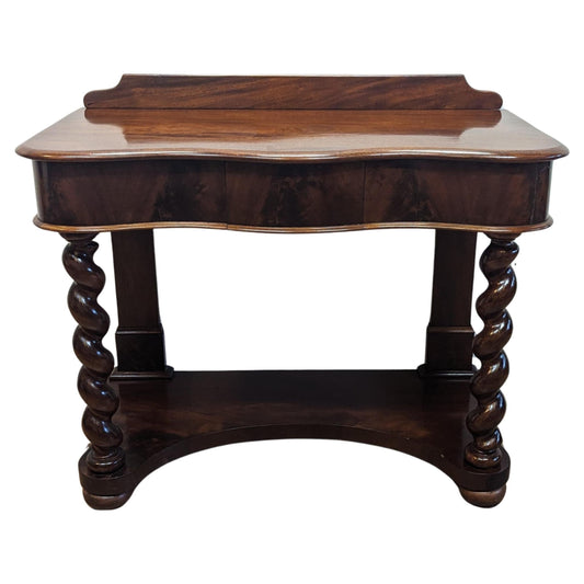 19th Century Serpentine Barley Twist Console Table
