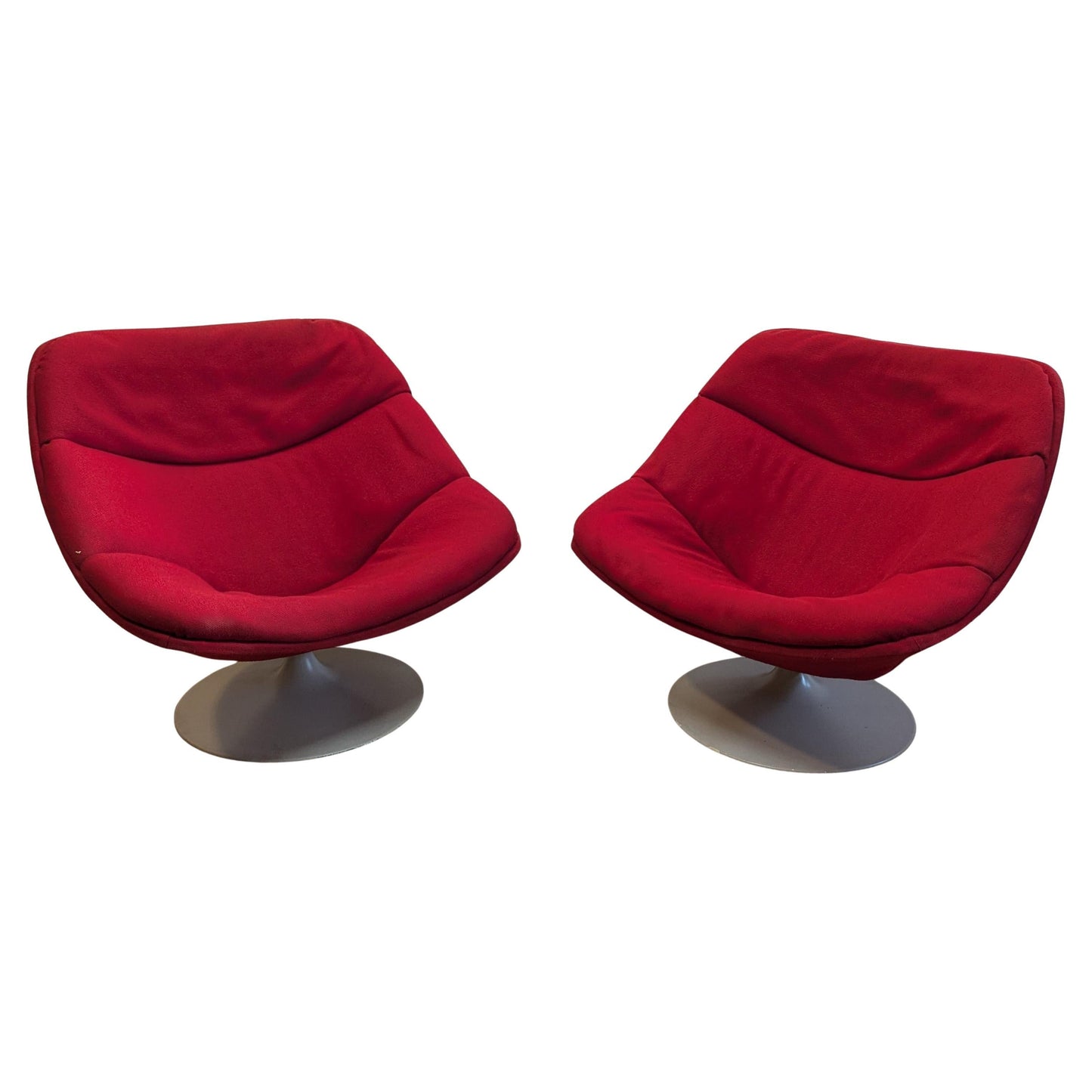 Mid Century Pierre Paulin F557 Swivel Lounge Chairs for Artifort