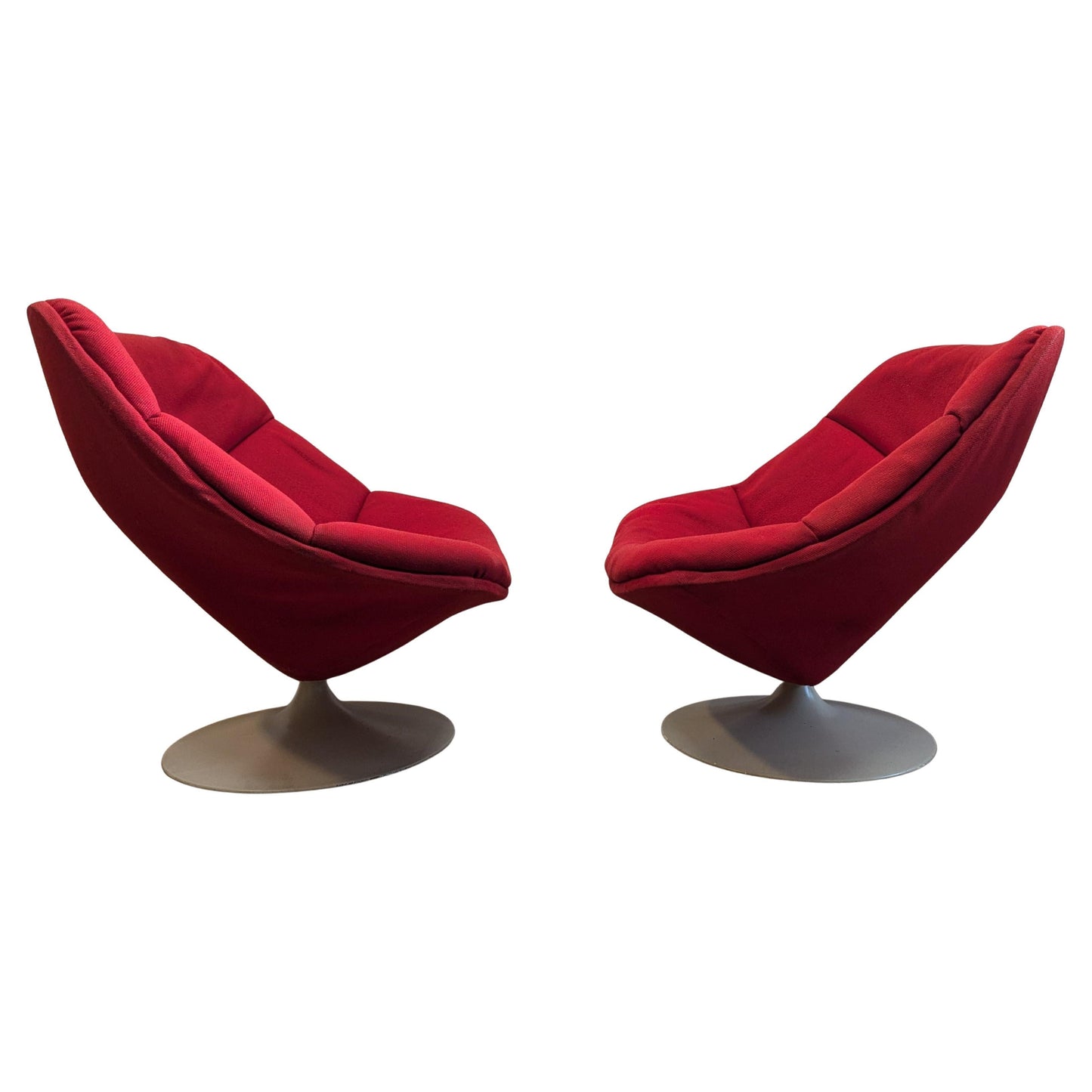 Mid Century Pierre Paulin F557 Swivel Lounge Chairs for Artifort