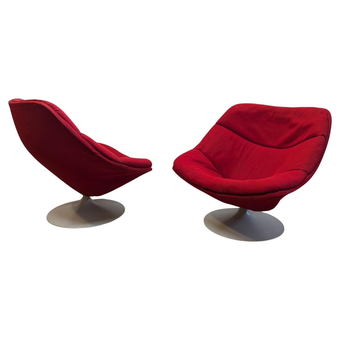 Mid Century Pierre Paulin F557 Swivel Lounge Chairs for Artifort