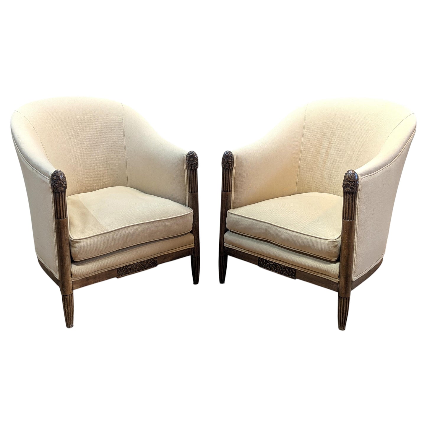 French Art Deco Tub Club Chairs