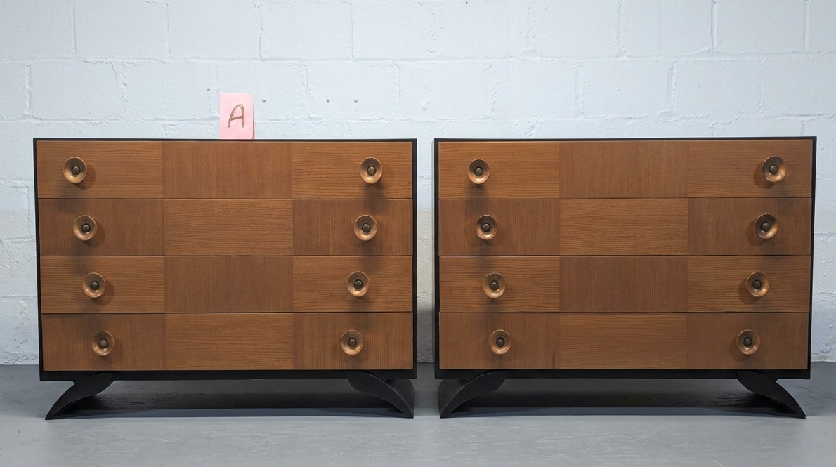 Rare Pair of Gilbert Rohde Dressers Model 4010 by Herman Miller